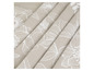 Tissu beige avec un motif de fleurs blanches.