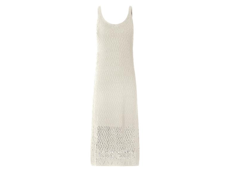 Robe en crochet mi-longue femme
