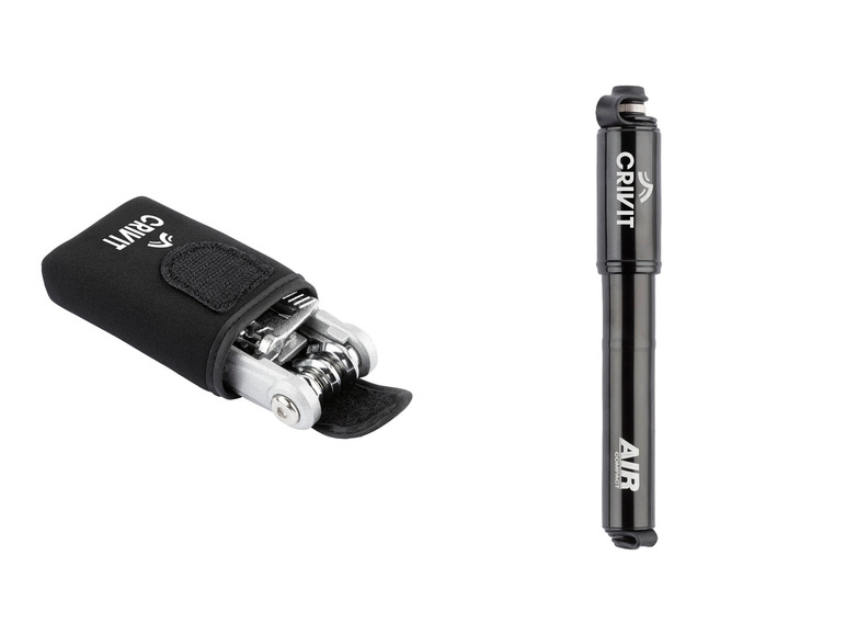 Aller en mode plein écran : CRIVIT Mini-pompe ou outil multifonction pour vélo - Image 1