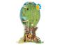 Arbre d'activités en bois avec animaux de la forêt et labyrinthe de perles