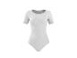 Body blanc à manches courtes pour femme