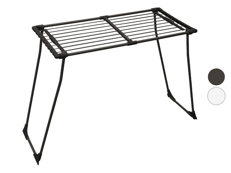 Séchoir à linge pliable en noir
