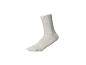 Chaussette côtelée blanche unie