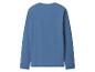T-shirt bleu à manches longues, vue de dos