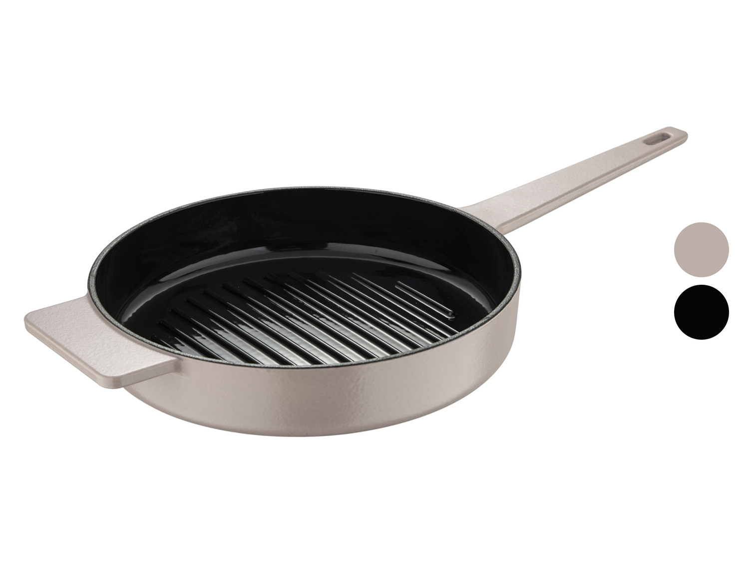 Poêle 2 Sections Sitram 26x26 Cm - Fonte D'aluminium, Antiadhésive, Compatibles Induction, Pour Cuire 2 Aliments Séparés - 12