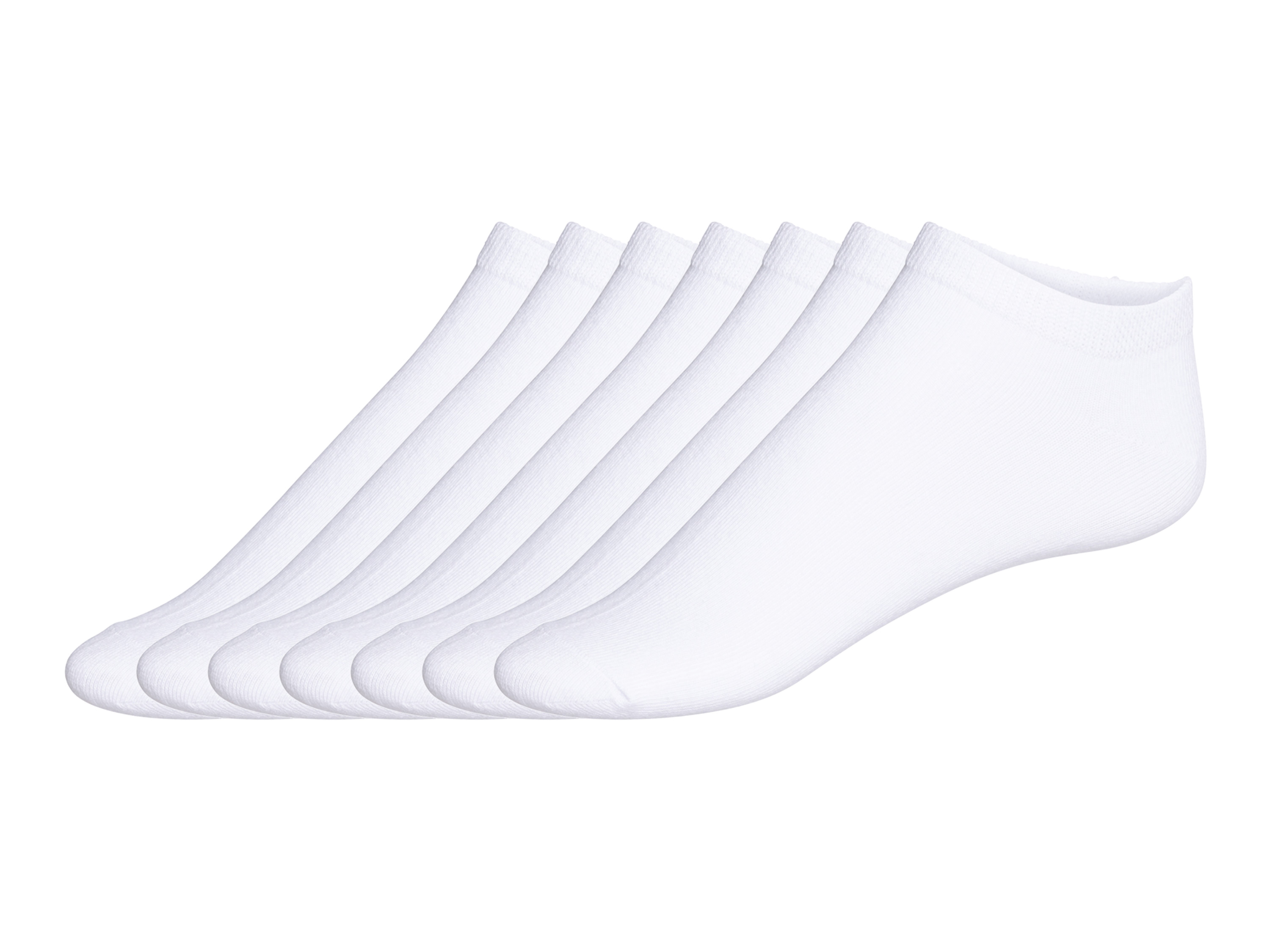 esmara® Lot de 7 paires de socquettes femme (blanc, 35-38)