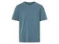 T-shirt bleu marine à manches courtes.