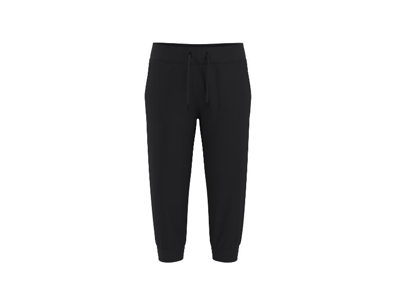 Pantalon de jogging noir avec cordon de serrage et chevilles côtelées