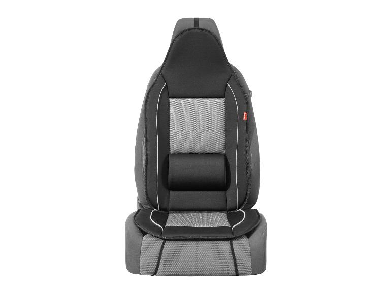 Housse de siège auto noire et grise : confort et style.