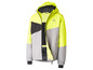 Une veste Crivit jaune avec des détails noirs et gris.