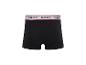 Boxer noir Reebok avec ceinture blanche et rouge