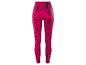 Leggings roses avec un motif géométrique.