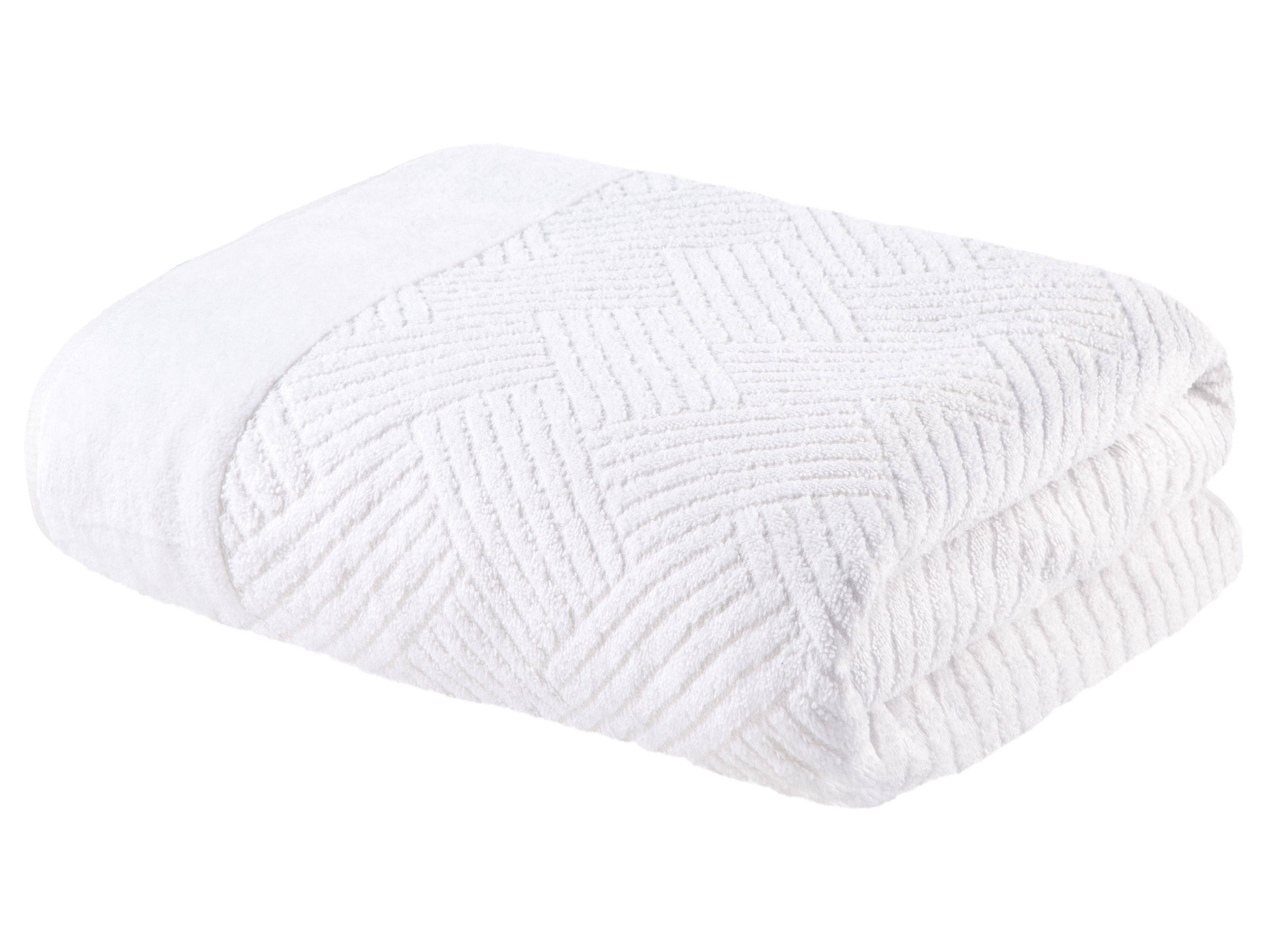 LIVARNO home Drap de bain en éponge, 100 x 150 cm (blanc)