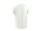 T-shirt blanc uni à manches courtes, vue de dos.