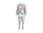 Ensemble de pyjama pour enfants avec un motif d'animaux de dessin animé coloré.