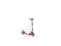 Trottinette rouge : un moyen de transport pour enfants, idéale pour les loisirs.