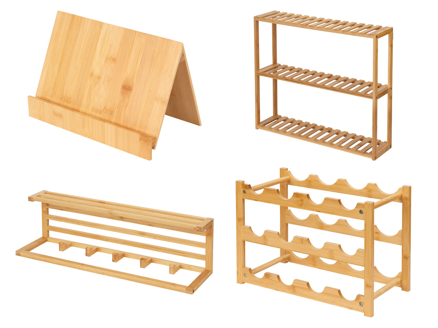 AIRCADIA Organisateur De Cuisine à 2 Niveaux En Bambou Imitation