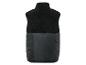 Une veste en polaire noire avec une doublure coupe-vent.