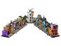 Ensemble LEGO Harry Potter Chemin de Traverse avec façades de magasins détaillées et Banque Gringotts.