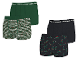 Boxers pour hommes PARKSIDE®, lot de 2, en vert et noir avec des motifs festifs