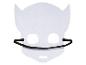 Un masque de chat blanc avec un élastique