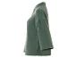 Chemise vert olive à manches ¾ en tissu gaufré.