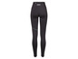 Leggings de sport noirs avec une poche au dos.