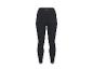 Legging de sport noir taille haute avec un petit logo sur la ceinture.