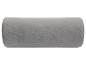 Coussin de soutien lombaire cylindrique gris en velours