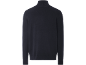 Pull col roulé homme en maille fine bleu marine