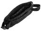 Sac banane noir avec plusieurs compartiments zippés.