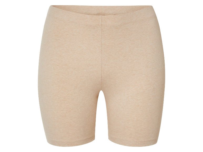 Short de vélo beige en jersey doux.