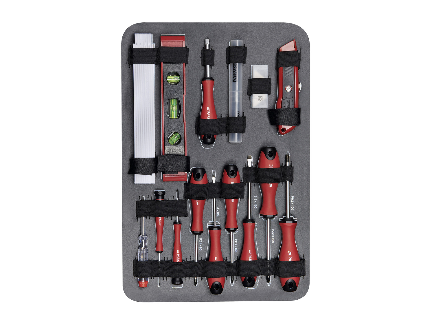 PARKSIDE® Boîte à outils, 129 pièces