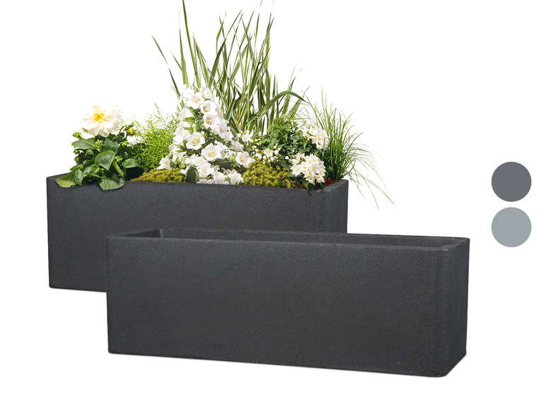 Aller en mode plein écran : Scheurich Jardinières « Cube Box », plastique, rectangulaire - Image 1