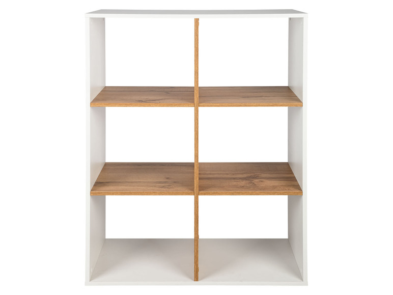 Aller en mode plein écran : Étagère Liverpool, 74 x 108 x 33 cm, imitation chêne/blanc - Image 4