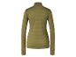 Pull vert à manches longues pour femme.