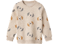 Pull à capuche pour enfant avec motif de chiots.