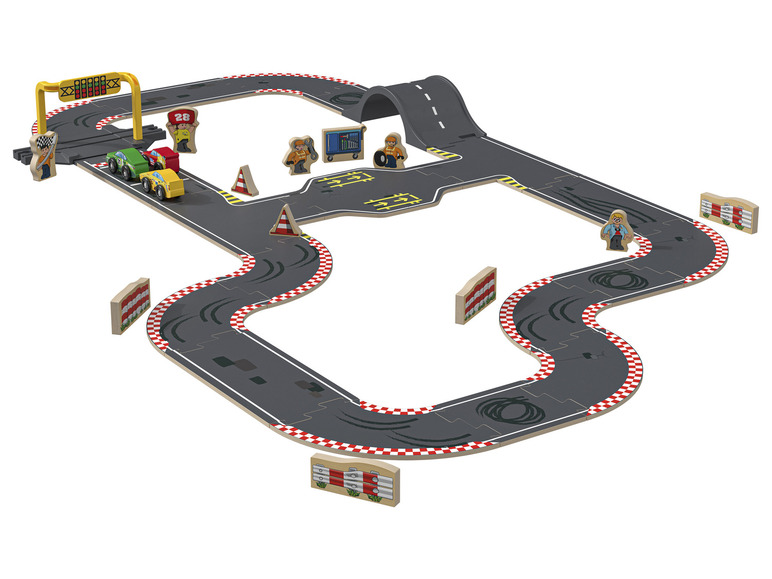 Aller en mode plein écran : Playtive Set de circuit en bois - Image 5