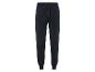 Pantalon de survêtement noir avec taille élastique.