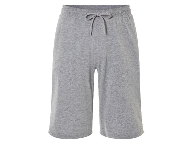 Shorts gris en jersey, style décontracté.