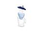 Carafe filtrante à eau Brita avec filtre et couvercle.