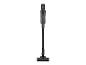 Aspirateur balai sans fil noir sur fond blanc
