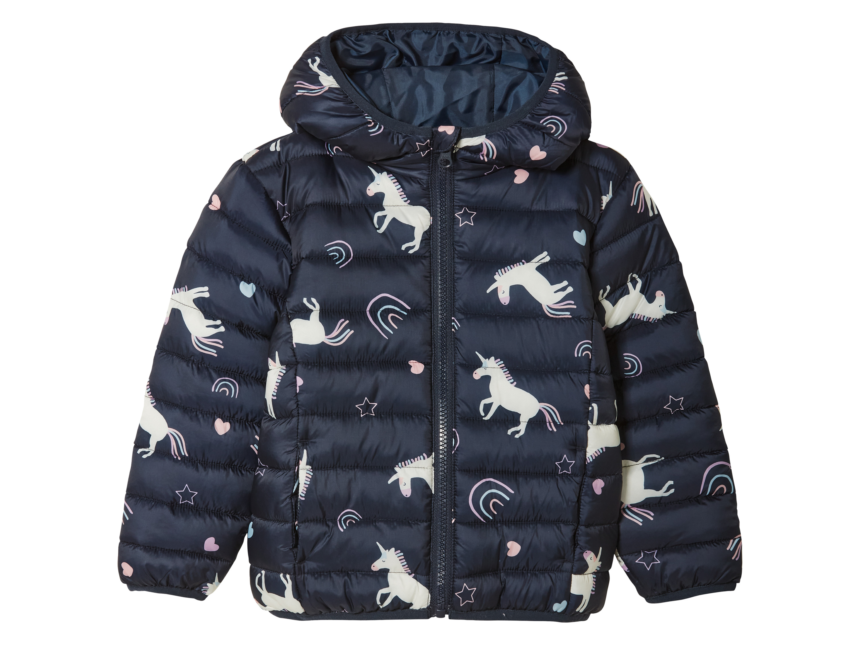 lupilu® Doudoune légère fille (bleu foncé, 98)