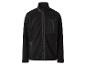 Blouson polaire noir avec poches.