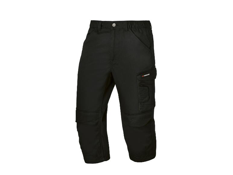 Pantalon de travail 3/4 Parkside noir.