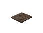 Dalle de terrasse en bois marron avec base en plastique