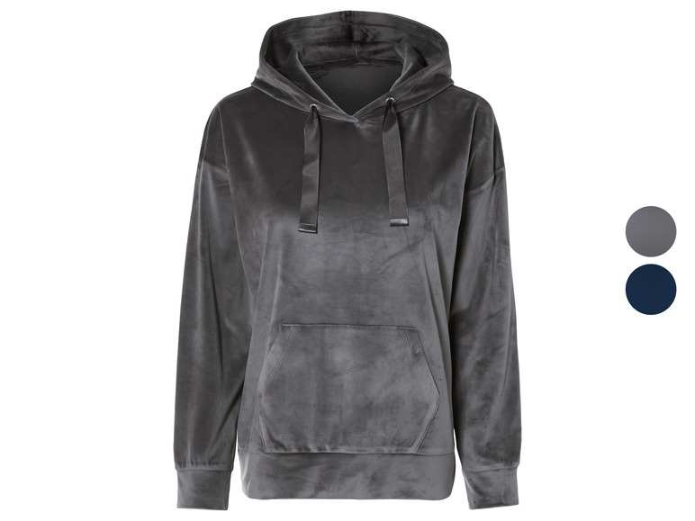 Aller en mode plein écran : esmara® Sweat à capuche en velours femme - Image 1