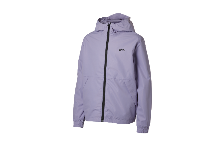Une veste lilas clair à capuche de Didriksons.