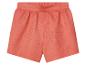 Shorts en lin corail.