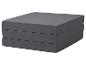 Matelas pliable gris à trois sections